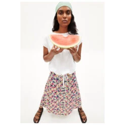 Armedangels Women's Saalanja Painted Bloom - Jupe