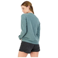 Mons Royale Women's Covert Lite Crew - Pull En Laine Mérinos -Rip Curl || Roxy || Seafolly Soldes Boutique mons royale womens covert lite crew pull en laine merinos detail 3
